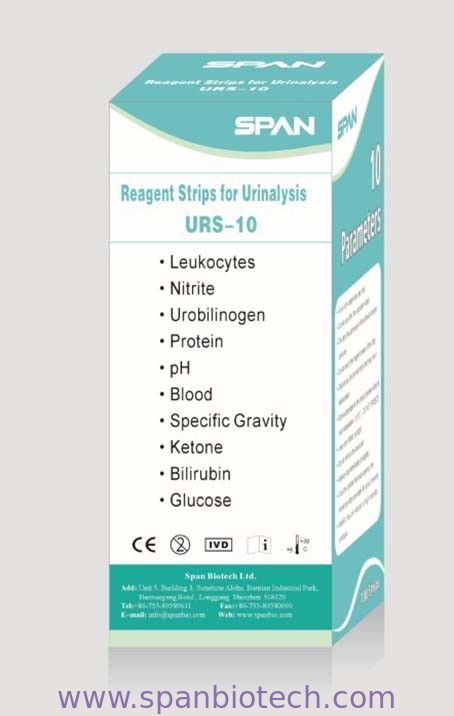 Urine Reagent Strips URS-5U,Blood/Urobilinogen/Glucose/Protein/PH
