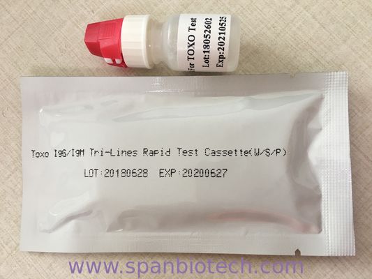 Toxoplasma Gondii  IgG/IgM Rapid Test WB/S/P,Cassette/Strip,Tri-Lines